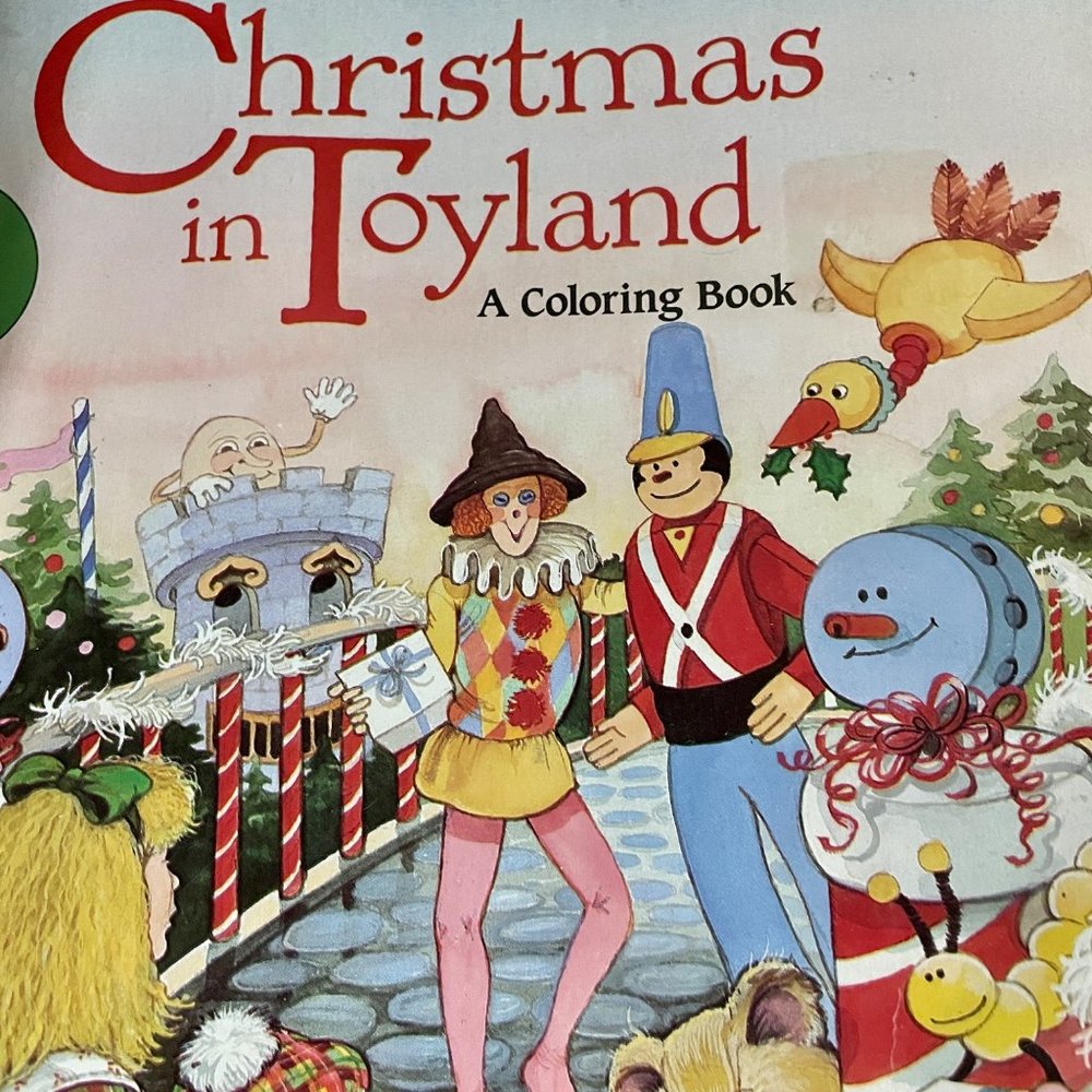 Christmas in Toyland vintage coloring book 1989 - Picture 3 of 14